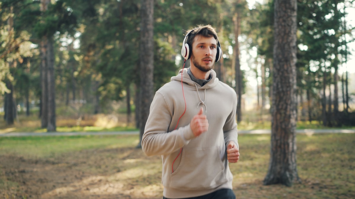 Male fitness trainer demonstrating proper form